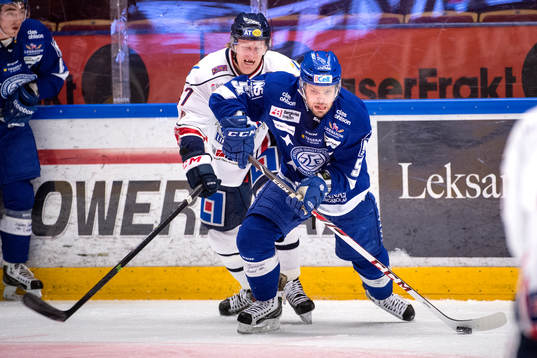 Linköpings Oscar Sundh och Leksands  Kevin Kapstad