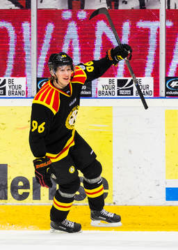 Brynäs Oskar Lindblom jublar