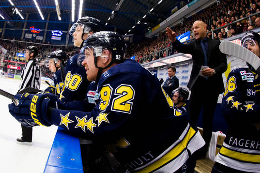 s Ted Brithén Teemu Laine och tränare Andreas Johansson