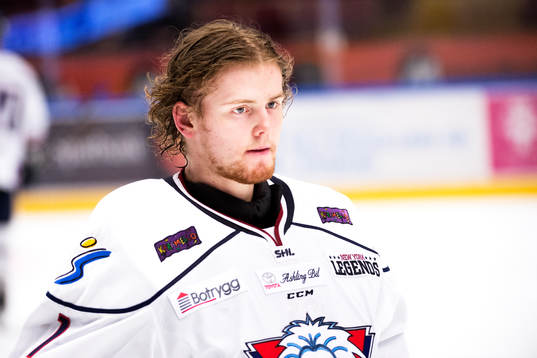 Linköpings målvakt Marcus Högberg deppar