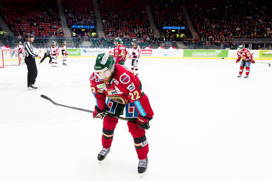 Frölundas Robin Figren deppar
