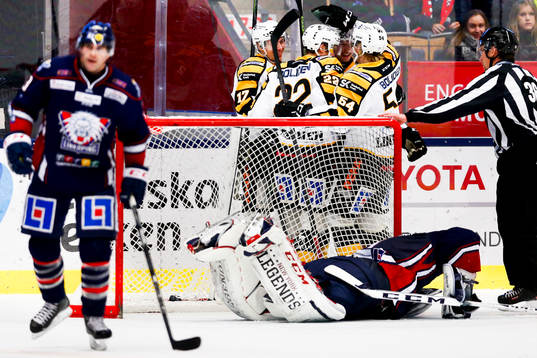 Skellefteås spelare jublar