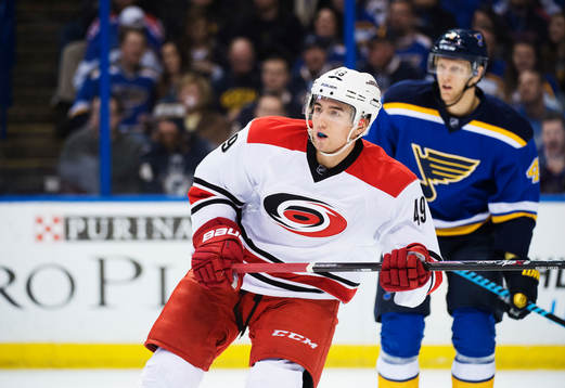 Carolinas Victor Rask och St Louis Carl Gunnarsson