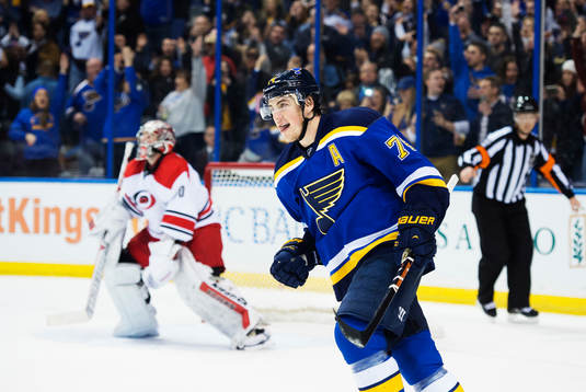 St Louis T.J. Oshie jublar