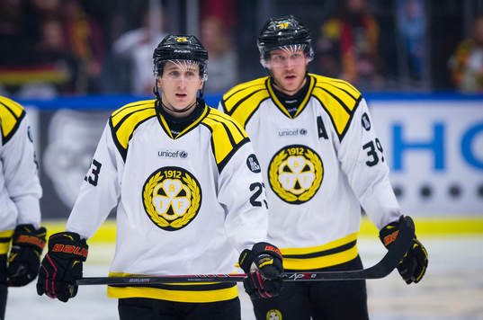 Brynäs Bill Sweatt och Jonas Nordquist deppar
