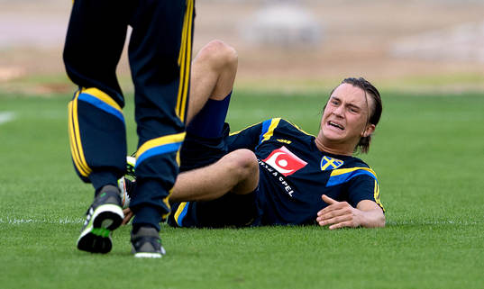 Bläddra bland fler bilder av Fotboll, Sverige A, träning