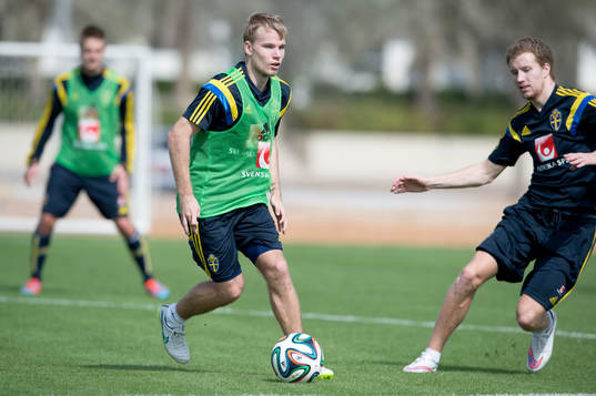 Sveriges Oscar Lewicki och Simon Gustafson