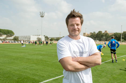Den gamle storspelaren Stefan Schwarz gjorde ett besök