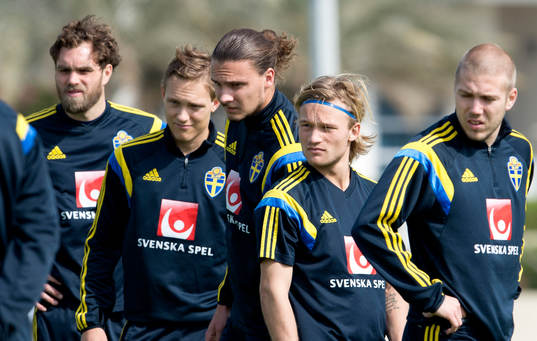 Sveriges Johan Elmander, Ludwig Augustinsson, Erik