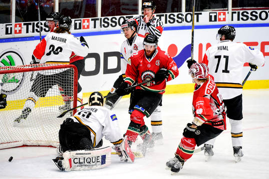 Frölundas Robin Figren har just gjort 2-1