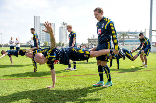 Sveriges Sebastian Holmén och Ludwig Augustinsson
