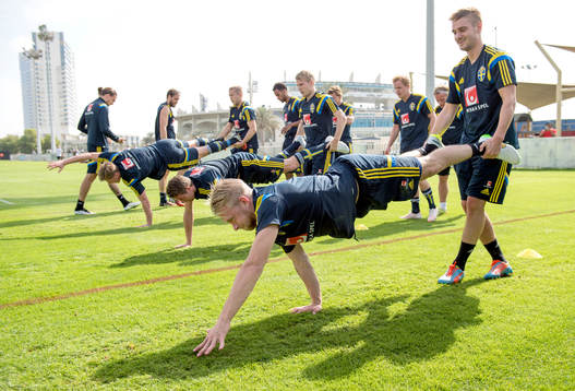 Sveriges Johan Larsson och Johan Mårtensson