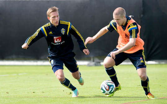 Sveriges Ludwig Augustinsson och Anton Tinnerholm