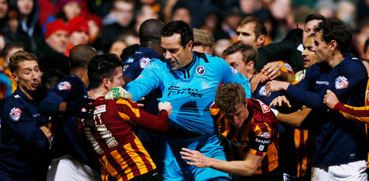 Fotboll, Engelska FA Cupen, Bradford City - Millwall
