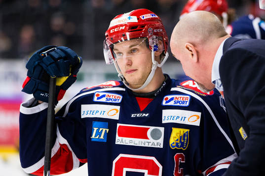 Södertäljes Jonas Engström och Södertäljes tränare