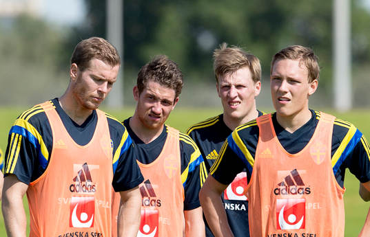 Sveriges Per Karlsson, Marcus Rohdén, Emil Bergström och