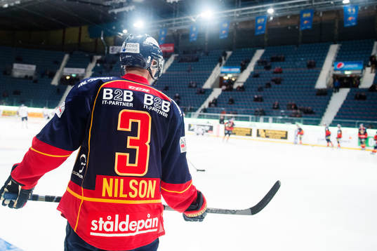 Djurgården Marcus Nilson har valt nummer 3 på sin tröja