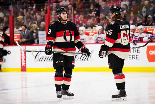 Ottawas Mika Zibanejad och Erik Karlsson