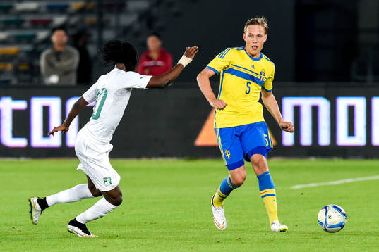 Elfenbenskustens Kouassi Gervais Yao och Sveriges Ludwig