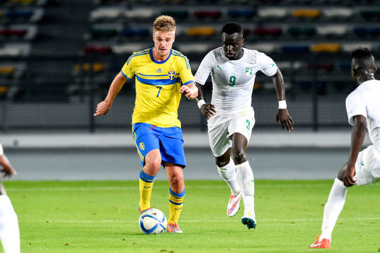 Sveriges Johan Mårtensson och Elfenbenskustens Cheik