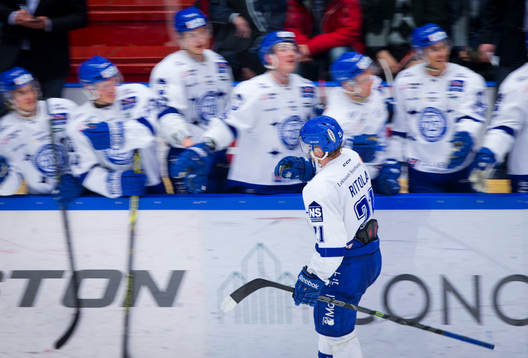Leksands Mattias Ritola jublar