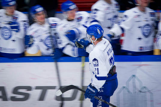 Leksands Mattias Ritola jublar