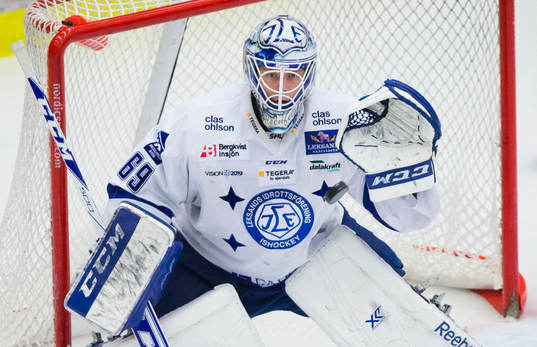 Leksands målvakt Oscar Alsenfelt räddade 42 av 43 skott