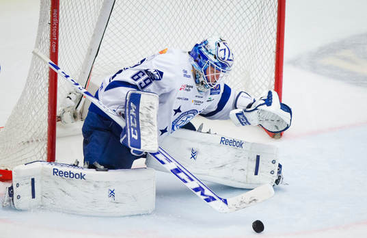 Leksands målvakt Oscar Alsenfelt räddade 42 av 43 skott