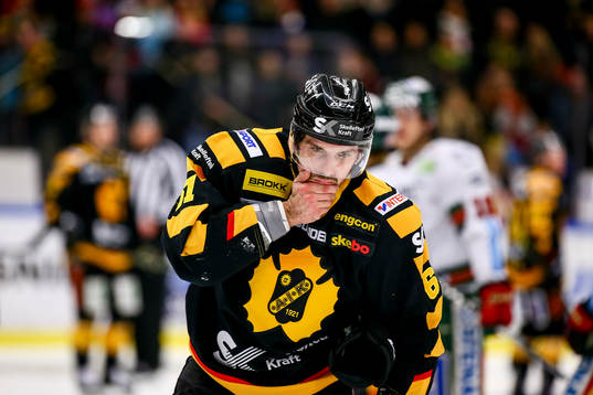 Skellefteås Fredrik Lindgren fick en klubba i ansiktet