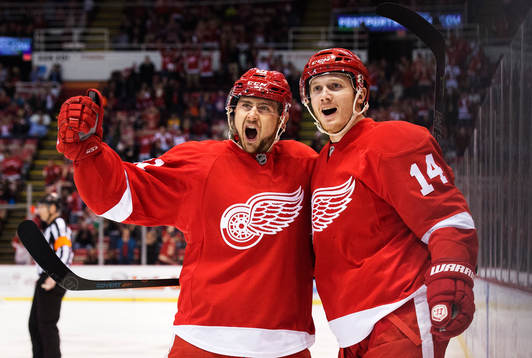 Bläddra bland fler bilder av Ishockey, NHL, Detroit Red Wings - Nashville Predators