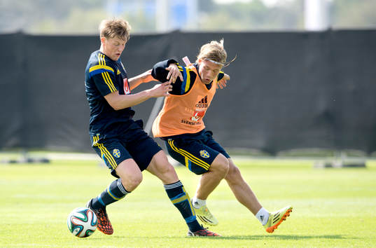 Sveriges Emil Bergström och Nicklas Bärkroth