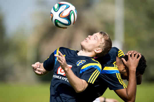 Sveriges Oscar Lewicki och Isaac Kiese Thelin