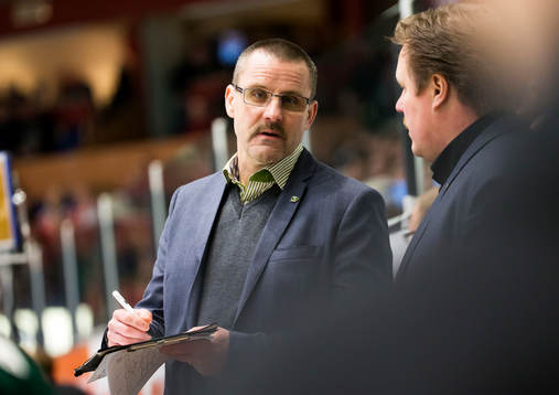 Färjestads Färjestads tränare Tommy Samuelsson  och