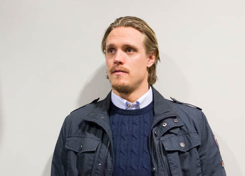 Magnus Nygren på besök i arenan