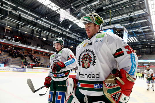 Frölundas målvakt Linus Fernström