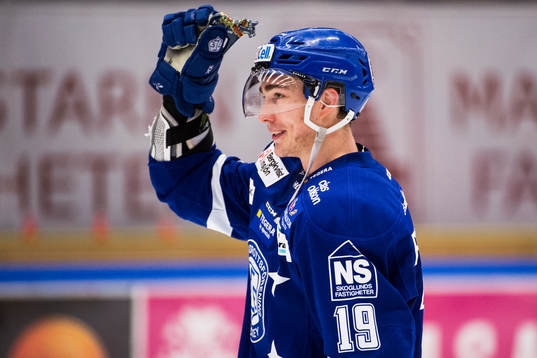 Leksands Tobias Forsberg blev utsedd till matchens krigare