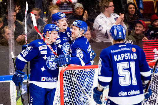 Leksands Toni Kähkönen , Johan Ryno och Jens Bergenström