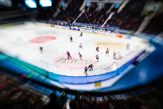 Generell vy över Hovets Isstadion