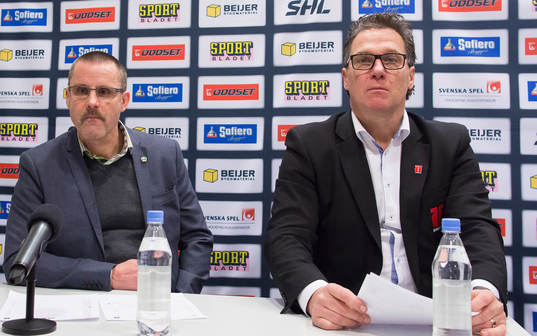 Färjestads tränare Tommy Samuelsson och Örebros Håkan