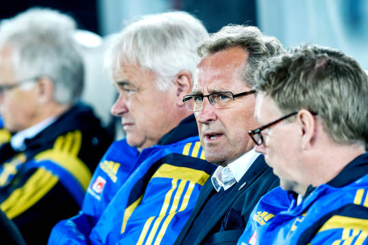 Sveriges förbundskapten Erik Hamrén innan