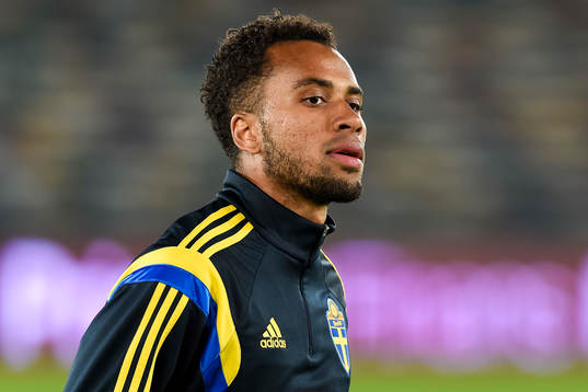 Sveriges Isaac Kiese Thelin träningsmatchen mellan Sverige