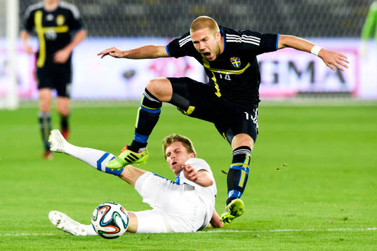 Finlands Rasmus Schüller och Sveriges Anton Tinnerholm