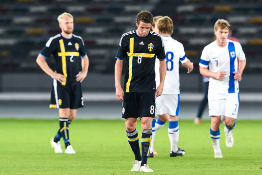 Sveriges Marcus Rohdén och Johan Larsson deppar