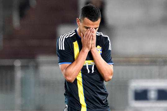 Sveriges Nabil Bahoui deppar