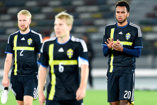Sveriges Johan Larsson, Oscar Lewicki  och Isaac Kiese