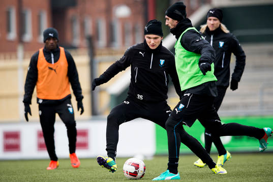 Malmö FFs Piotr Johansson och Agon Mehmeti