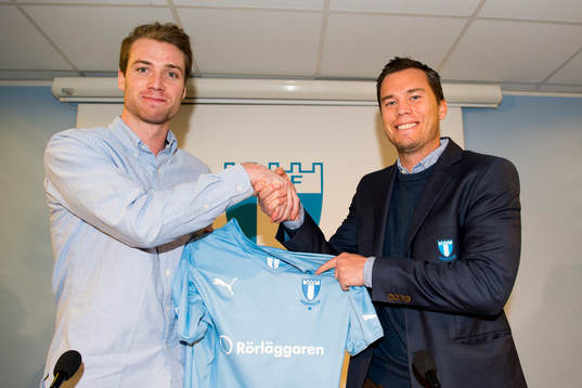 Malmö FFs nyförvärv Jo Inge Berget och sportchef Daniel