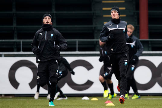 Malmö FFs Agon Mehmeti och Markus Rosenberg