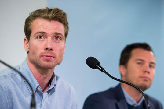 Malmö FFs nyförvärv Jo Inge Berget och i bakgrunden
