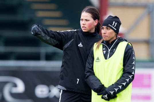 Rosengårds Sara Björk Gunnarsdottir och Marta Viera Da
